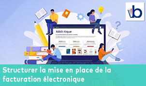 Illustration de personnes utilisant une bibliothèque numérique en ligne