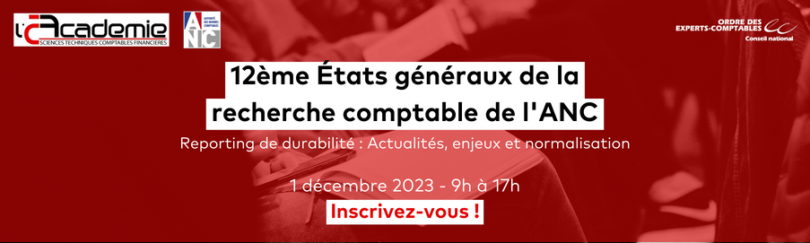 Webinaire : 12e États généraux de l’ANC : « Reporting de durabilité : Actualités, enjeux et normalisation » 