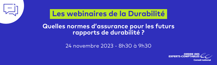 Webinaire : 12e États généraux de l’ANC : « Reporting de durabilité : Actualités, enjeux et normalisation » 