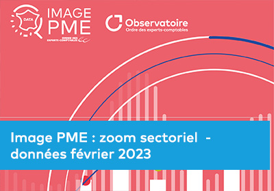 Image PME : zoom sectoriel - données février 2023 